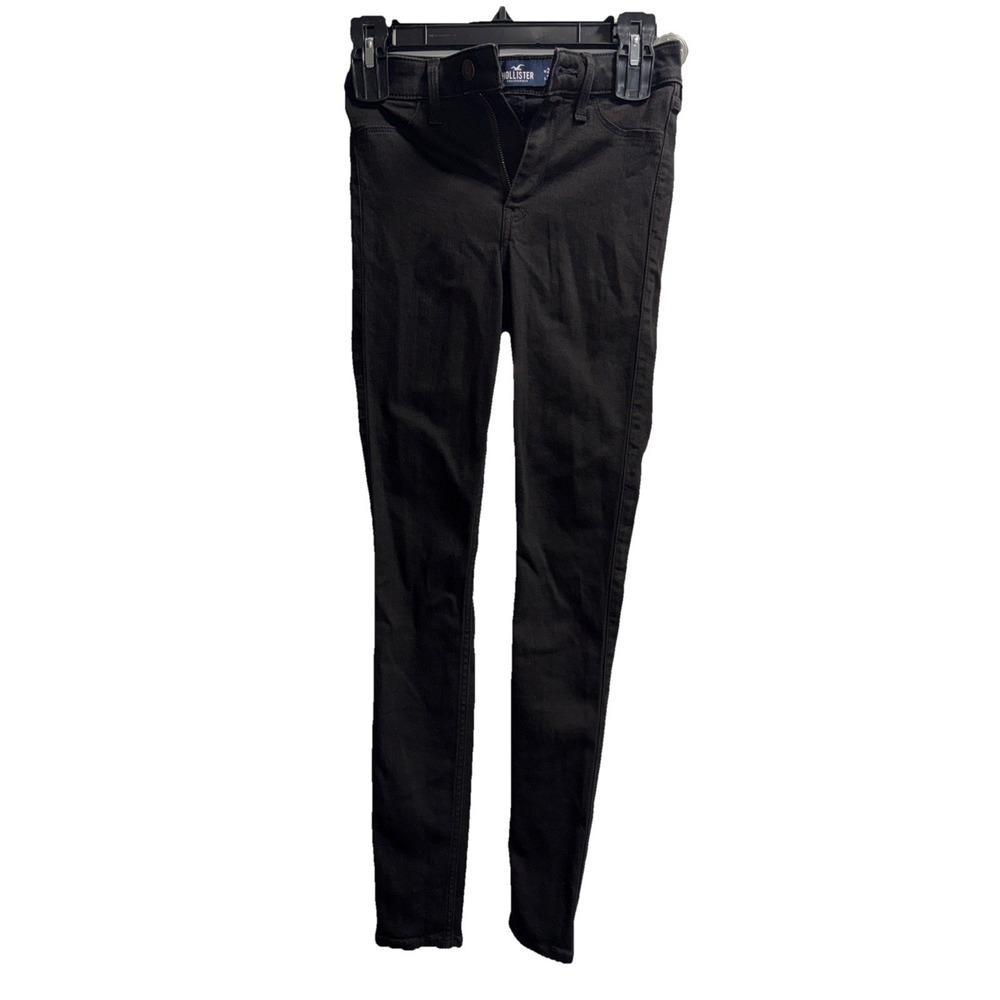Hollister‎ Black Jeans Size W24 L30 Womens Super Skinny Denim